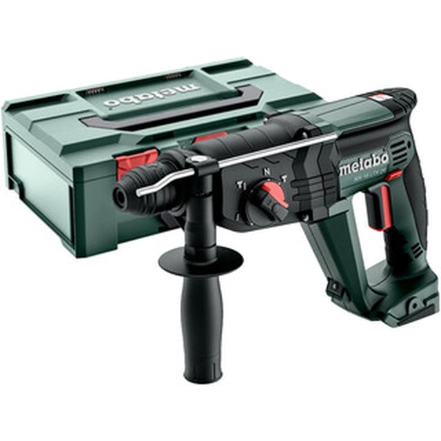 Metabo KH 18 LTX 24 Akku-Bohrhammer 18 V | 2,1 J | In Beton 24 mm | 2,6 kg | Kohlebürste | Ohne Akku und Ladegerät | in metaBOX