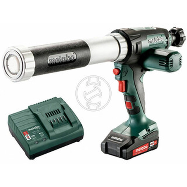 Metabo KPA 18 LTX 400 accuplamuurpistool 18 V | 400 ml | 7259 | Koolborstel | 1 x 2 Ah accu + lader | In een kartonnen doos