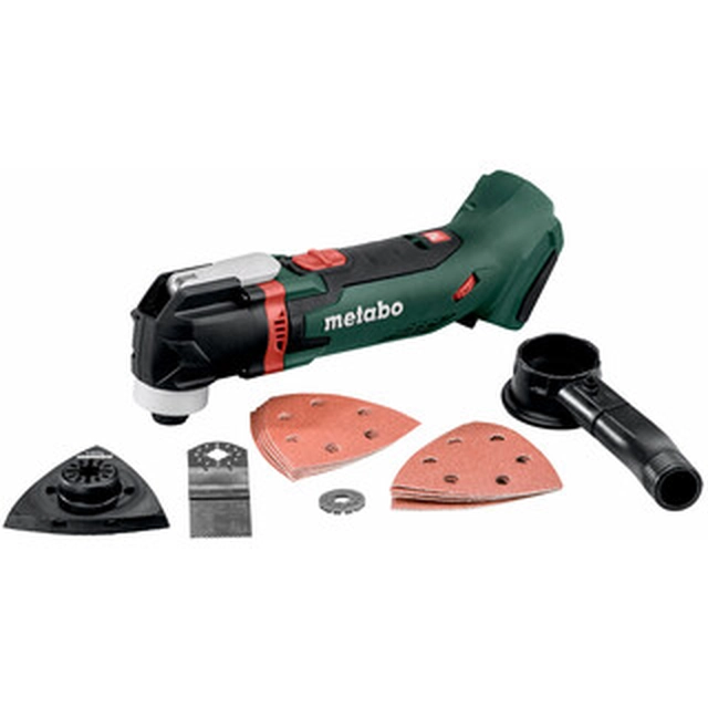 Metabo MT 18 LTX accu-multifunctionele machine trillend 18 V | 7000 - 18000 1/min | 1,6 ° | Koolborstel | Zonder batterij en oplader | In een kartonnen doos