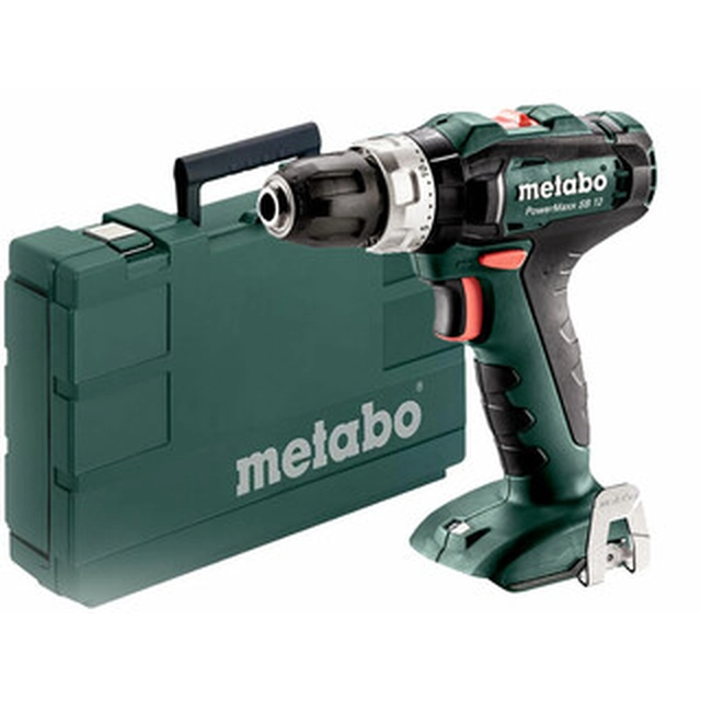 Metabo PowerMaxx SB 12 cordless impact drill 12 V | 17 Nm/40 Nm | 1,5 - 10 mm | Carbon brush | Without battery and charger | In a suitcase