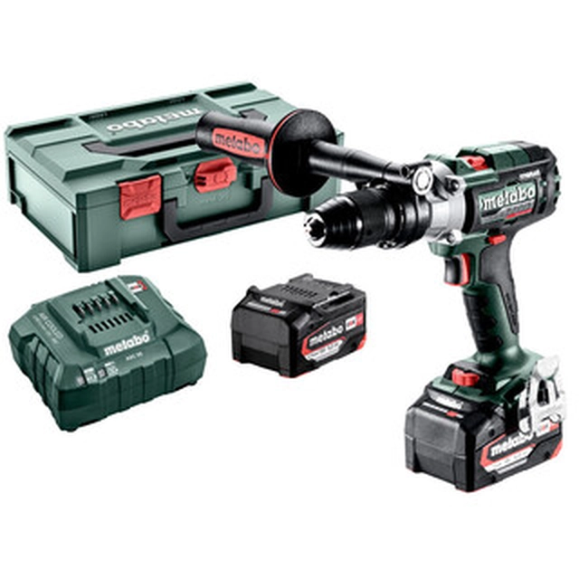 Metabo SB 18 LTX-3 BL I Акумулаторна ударна бормашина и винтоверт за метал18 V|130 Nm |1,5 -13 mm | Карбон без четки |2 х5,2 Ah батерия + зарядно | в metaBOX