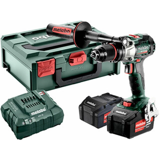 Metabo SB 18 LTX BL I akumulatora triecienurbjmašīna 18 V | 65 Nm/130 Nm | 1,5 - 13 mm | Oglekļa brushless | 2 x 5,2 Ah akumulators + lādētājs | metaBOX