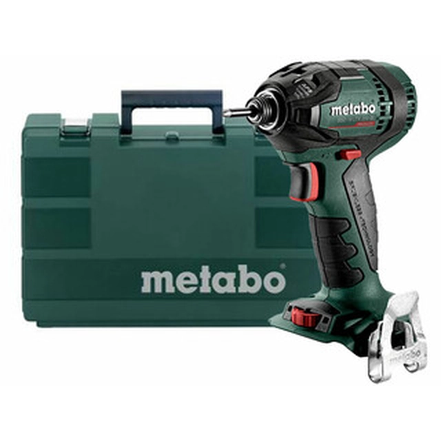 Metabo SSD 18 LTX 200 BL accu-slagschroevendraaier met bithouder 18 V | 200 Nm | 1/4 inch | Koolborstelloos | Zonder accu en oplader | In een koffer