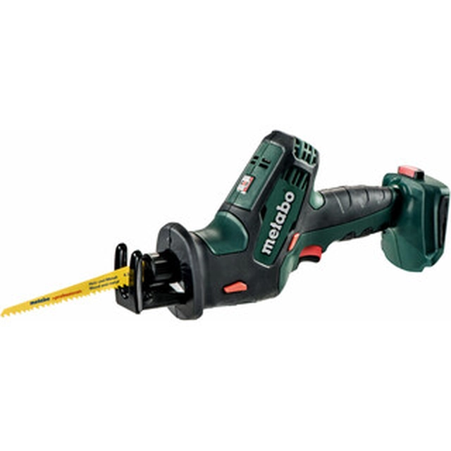 Metabo SSE 18 LTX Compact cordless hacksaw 18 V | 50 mm | Carbon brush | Without battery and charger | In a cardboard box