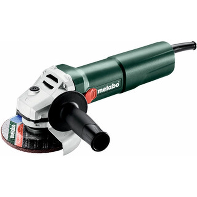 Metabo W 1100-125 amoladora angular eléctrica 125 mm | 12000 RPM | 1100 W | En una caja de cartón