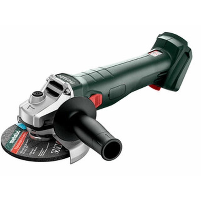 Metabo W 18 7-125 акумулаторен ъглошлайф 18 V | 125 mm | 8500 RPM | Карбонова четка | Без батерия и зарядно | В картонена кутия