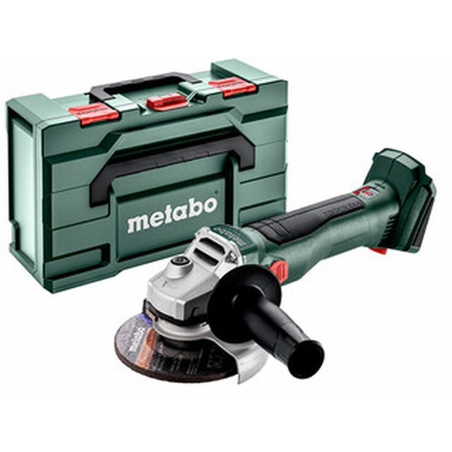 Metabo W 18 L BL 9-125 cordless angle grinder 18 V | 125 mm | 10000 RPM | Carbon Brushless | Without battery and charger | in metaBOX