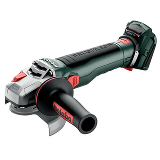 Metabo WB 18 LT BL 11-125 Акумуляторна кутова шліфувальна машина Quick 18 V | 125 мм | 10000 RPM | Карбонова безщітка | Без акумулятора та зарядного | В картонній коробці