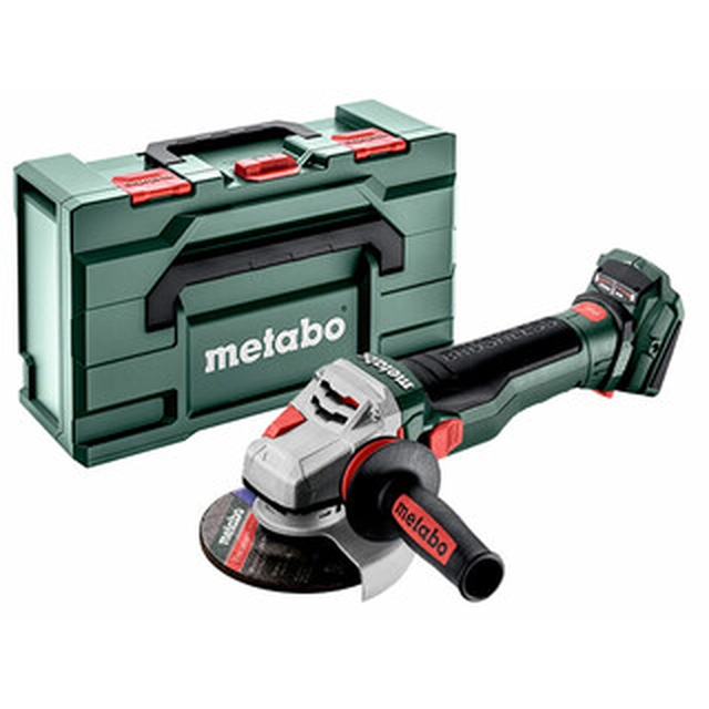 Metabo WB 18 LTX BL 15-125 Amoladora angular rápida a batería 18 V | 125 mm | 10000 RPM | Carbón sin escobillas | Sin batería ni cargador | en metaBOX