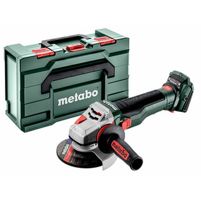 Metabo WB 18 LTX BL 15-125 Бърз акумулаторен ъглошлайф (без батерия и зарядно), в metaBOX