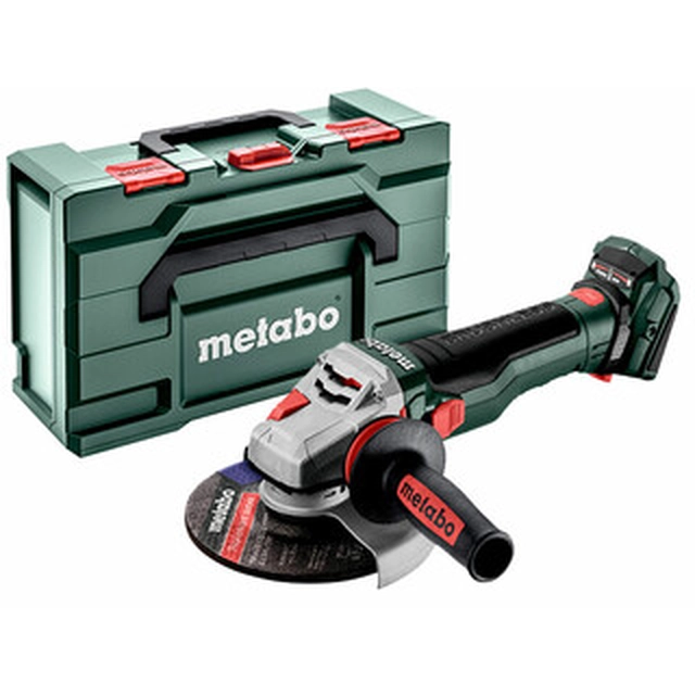 Metabo WB 18 LTX BL 15-125 Quick cordless angle grinder 18 V | 150 mm | 10000 RPM | Carbon Brushless | Without battery and charger | in metaBOX