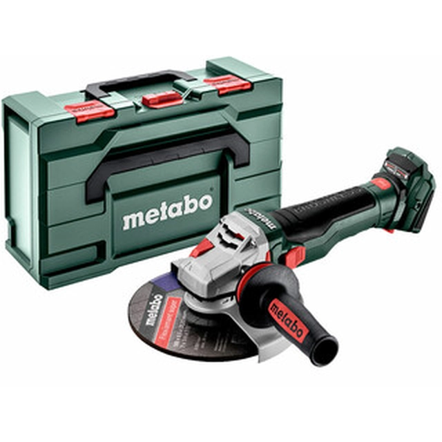 Metabo WB 18 LTX BL 15-180 Meuleuse d'angle sans fil Quick 18 V | 180 mm | 7500 tr/min | Carbone sans balais | Sans batterie ni chargeur | dans la métaBOX