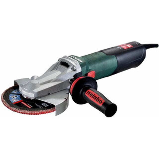 Metabo WEF 15-150 Amoladora angular eléctrica rápida de cabeza plana 150 mm | 9600 RPM | 1550 W | En una caja de cartón