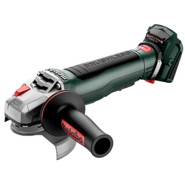 Metabo WPB 18 LT BL 11-125 Акумуляторна кутова шліфувальна машина Quick 18 V | 125 мм | 10000 RPM | Карбонова безщітка | Без акумулятора та зарядного | В картонній коробці