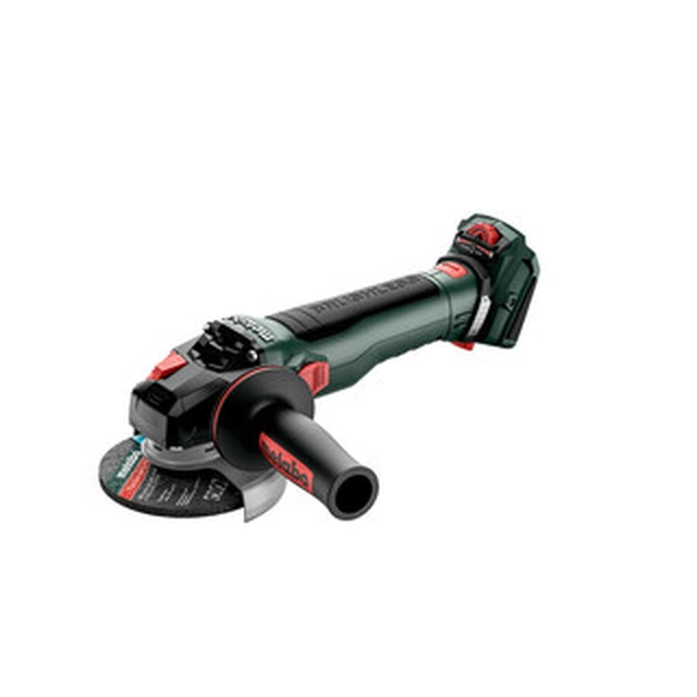 Metabo WVB 18 LT BL 11-125 Акумуляторна кутова шліфувальна машина Quick Inox 18 V | 125 мм | 2000 до 7600 RPM | Карбонова безщітка | Без акумулятора та зарядного | В картонній коробці