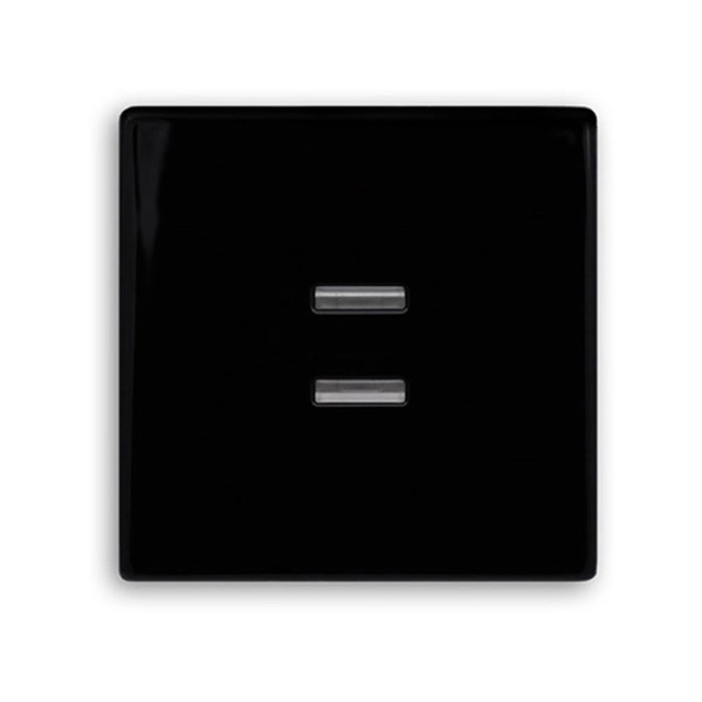 METAL Illuminated key, capacitySeries: VENA Metal Color: BLACK GLOSS