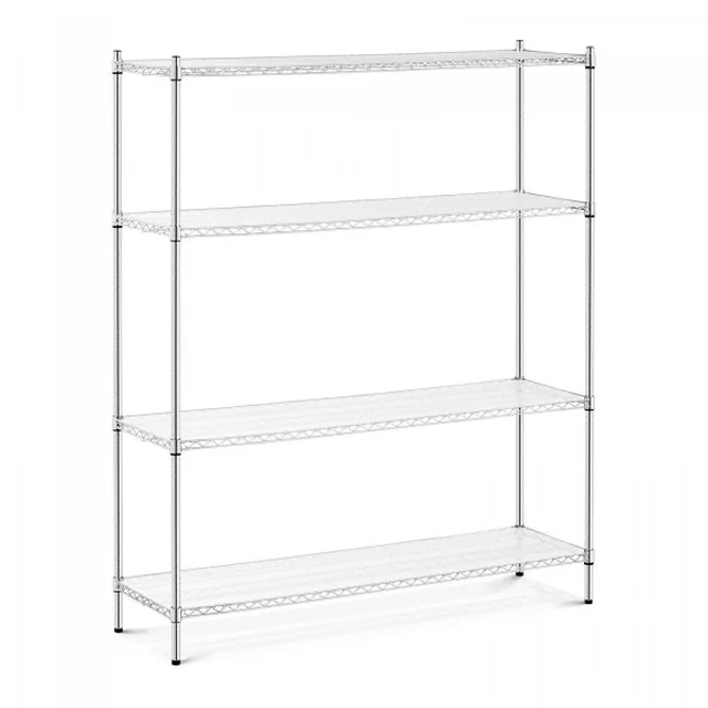 Metal shelf - 4 mats - 1500 x 450 x 1800 mm Royal Catering 10011851 RCMR-1800P41