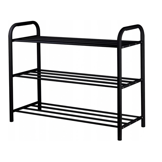 Metal Shelf Bookcase Shoe Rack -3 horizontal