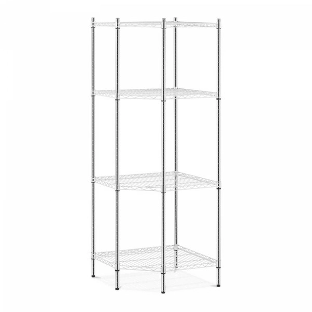 Metal shelf - corner - 680 x 680 x 1800 mm Royal Catering 10011881 RCMR-1800P48