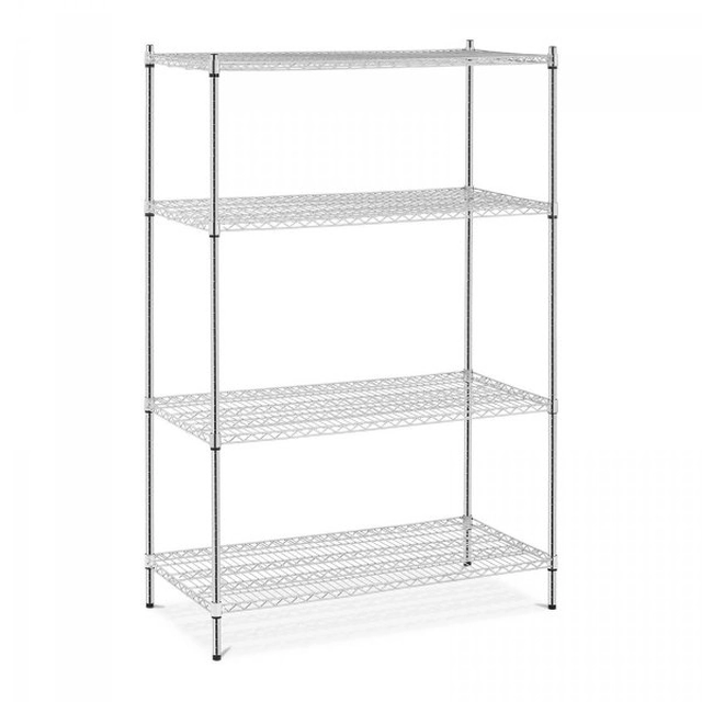 Metal shelf - wire - 4 shelves - 600 x 1200 mm ROYAL CATERING 10011848 RCMR-1800P38