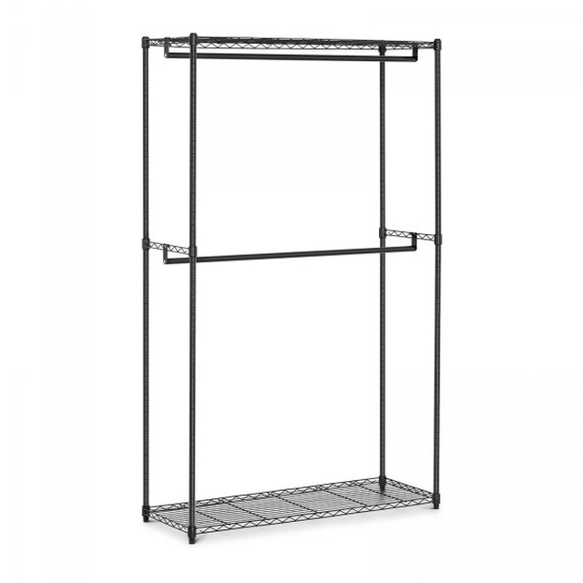 Metal shelf with hangers - wire - 2 shelves - up to 200 kg ROYAL CATERING 10011580 RCMR-2000P2510011580 RCMR-2000P25