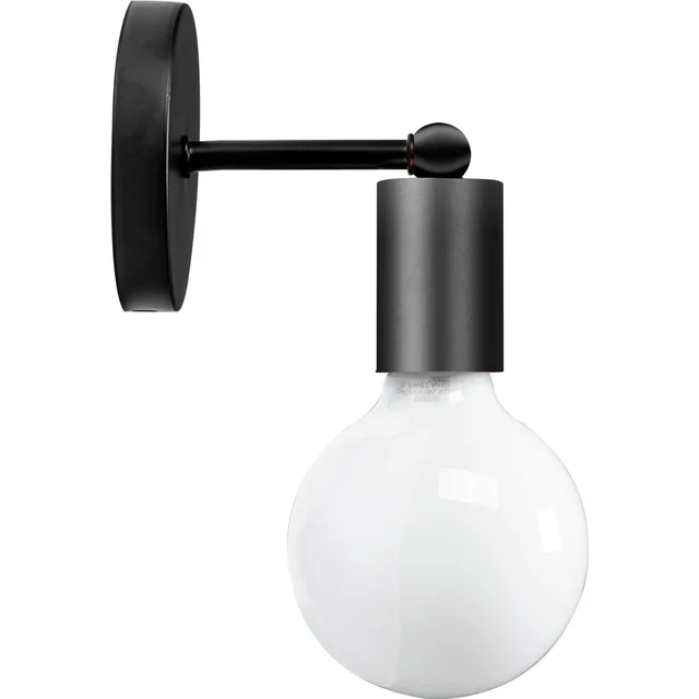 Metal Wall Sconce Lamp 392205 Matt Black