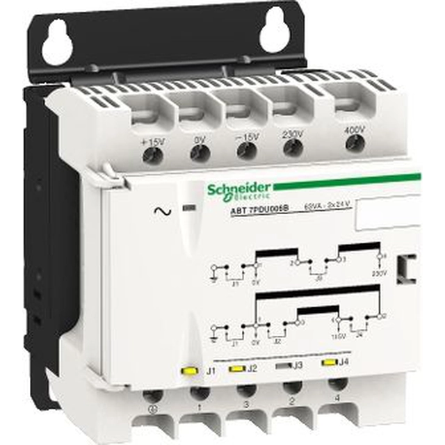 Μετασχηματιστής Schneider 1-fazowy 100VA 230V/24V (ABT7PDU010B)