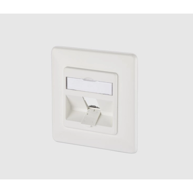 METZ CONNECT Keystone connection box, flush-mounted 1 Port unequipped pure white