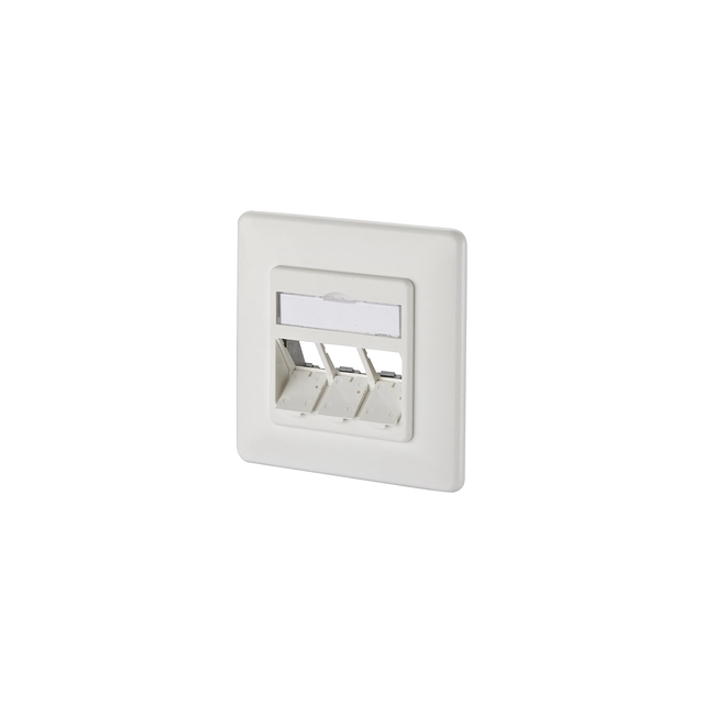METZ CONNECT module flush-mounted junction box 3 Port unequipped pure white