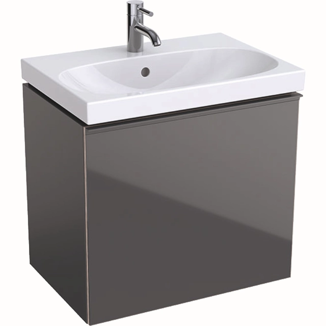 Meuble pour lavabo Geberit Acanto, 60 cm plus étroit, Lava