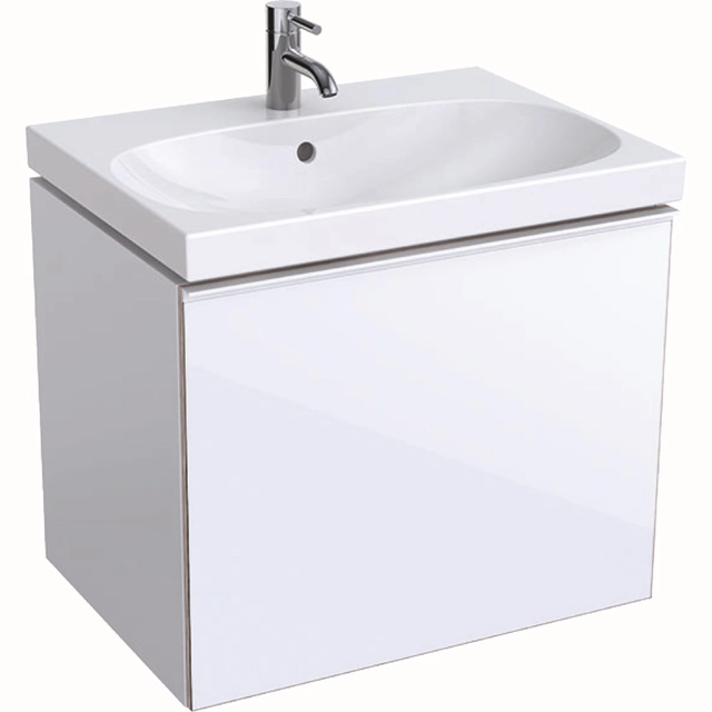 Meuble pour lavabo Geberit Acanto, 65 cm, Blanc