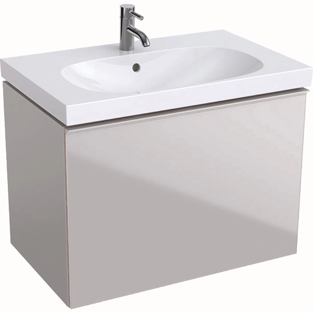 Meuble pour lavabo Geberit Acanto, 75 cm, Gris sable