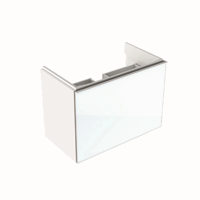 Meuble pour lavabo Geberit Acanto, 75 cm plus étroit, Blanc