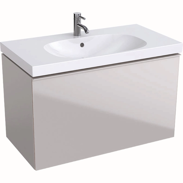 Meuble pour lavabo Geberit Acanto, 90 cm, Gris sable