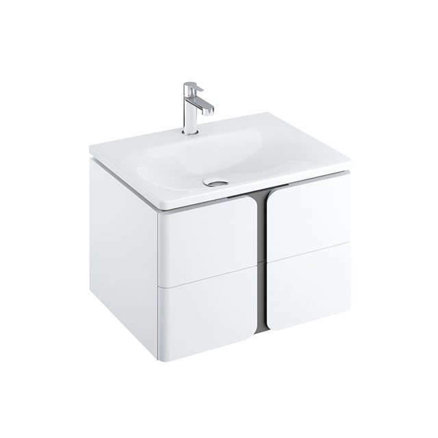 Meuble sous lavabo Ravak SD Balance, 800, blanc/graphite