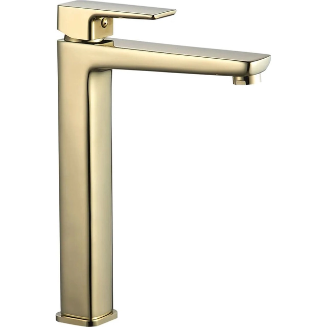 Mezclador de lavabo alto dorado REA ORIX