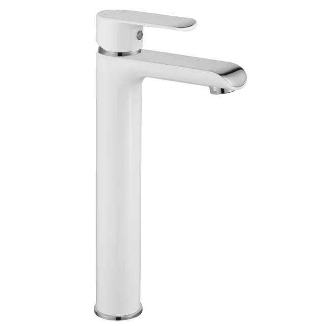 Mezclador De Lavabo Alto REA BLOOM Blanco-Cromo