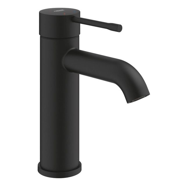 Mezclador de lavabo Grohe Essence S, cartucho cerámico, consumo de agua 5,7 l/min., sin vaciador, negro