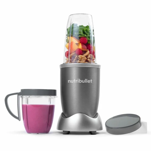 Mezclador de plástico Nutribullet 600 W Acero inoxidable Gris