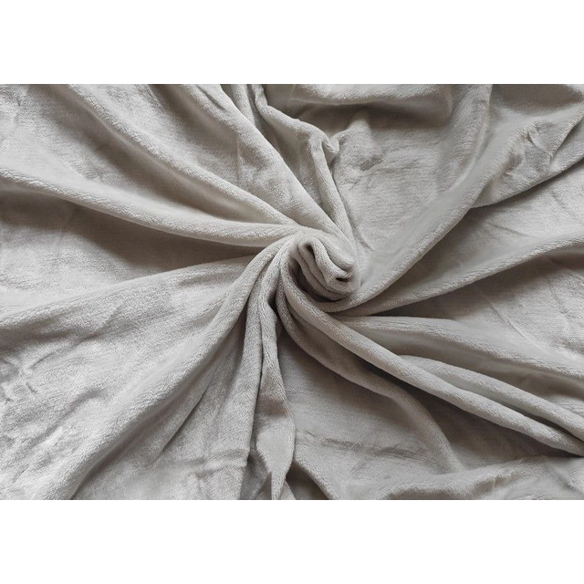 Microplush sheet 90 x 200 cm - silver