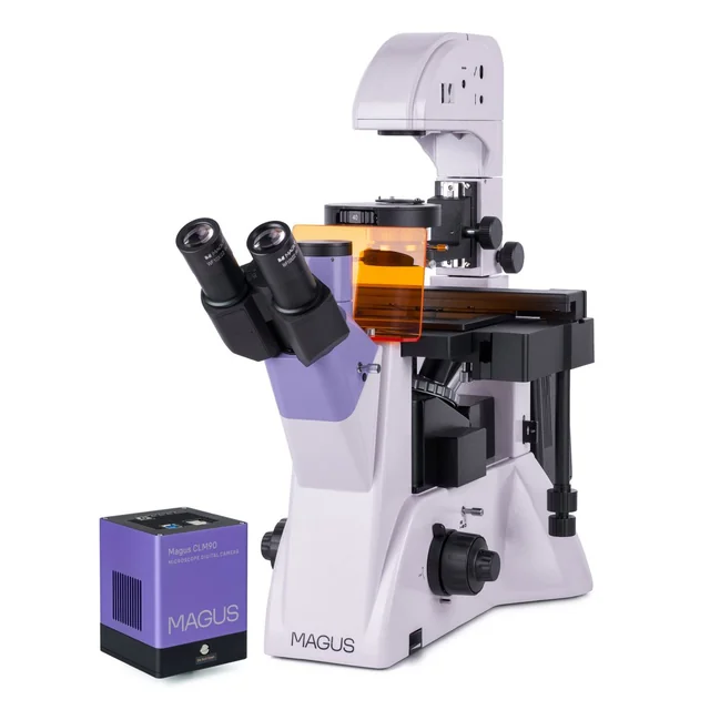 Microscop digital cu fluorescență inversat MAGUS Lum VD500