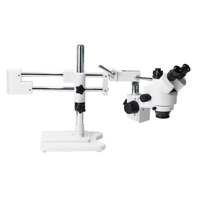 Microscope trinoculaire à zoom stéréo 3.5X-90X