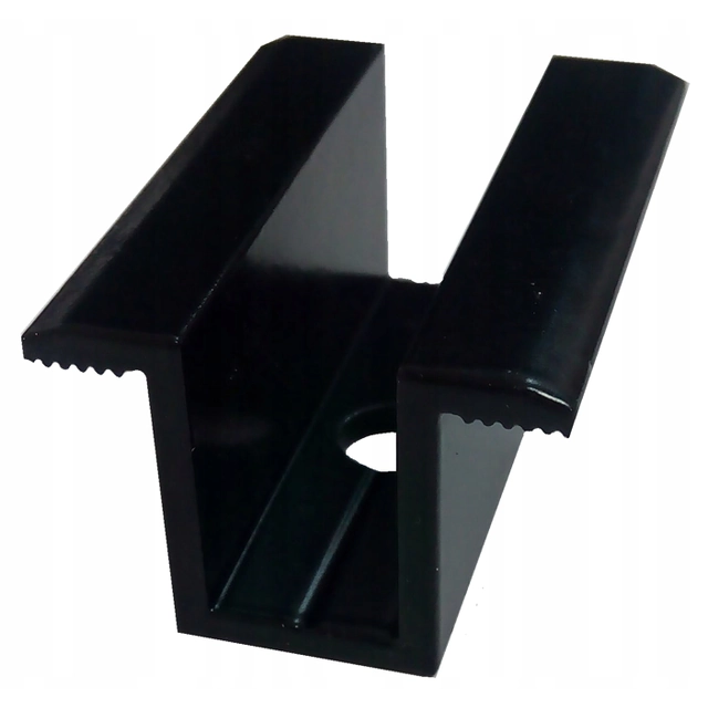 Middle mounting clamp, black