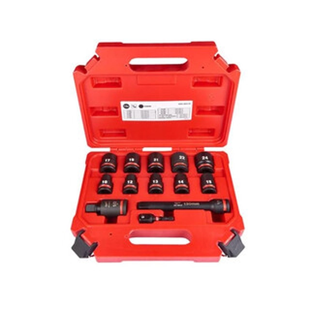 Milwaukee 1/2 inch 13 part machine socket wrench set