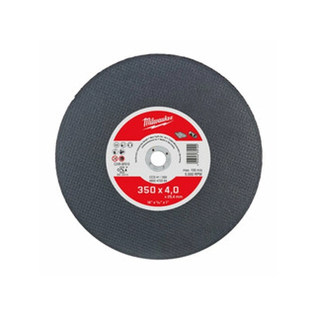 Milwaukee 350 x 25,4 x 4 mm cutting disc