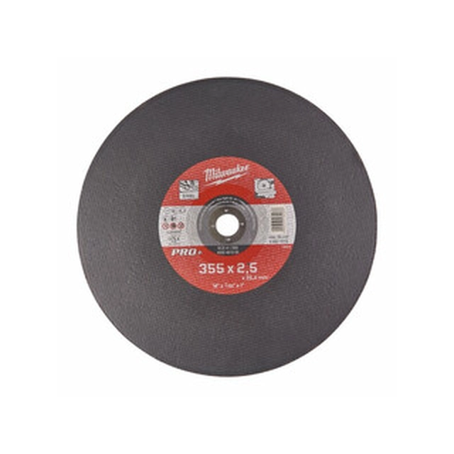 Milwaukee 355 x 25,4 x 2,5 mm cutting disc