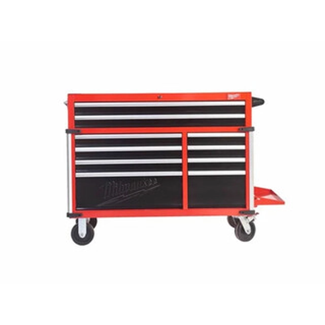 Milwaukee 36 inch/117 cm 10 steel tool cart with drawers