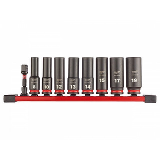 Milwaukee 3/8 inch machine socket wrench set 9 pcs