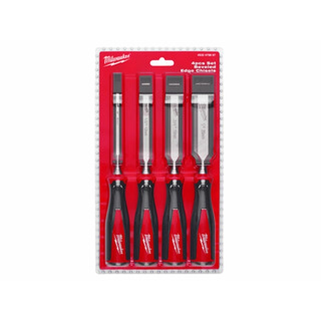 Milwaukee 4 part manual wood chisel set