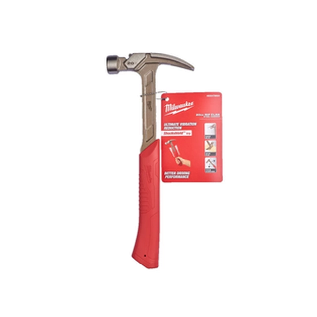 Milwaukee 570 g straight steel nail hammer